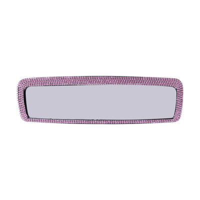 Cabin Crew Clip-On Rear View Mirror Bling Pink