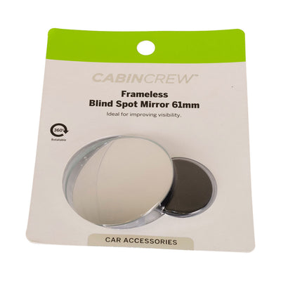 Cabin Crew Frameless Blind Spot Mirror Aluminium 61mm