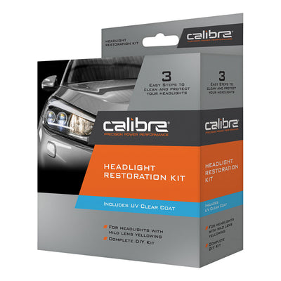 Calibre Headlight Restoration Kit with UV Clear Coat