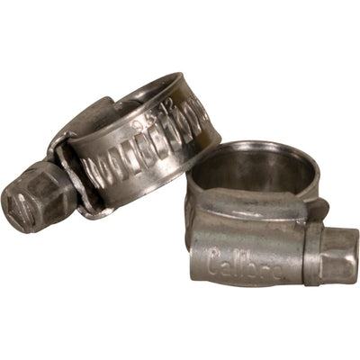 Calibre Solid Band Hose Clamps 9.5-12mm 316 Stainless 2 Pack (HC9512SS)