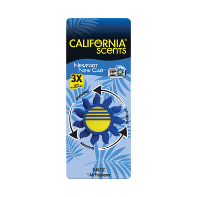 California Scents Sun Spinner Vent Air Freshener – Newport New Car