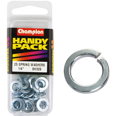 Champion Spring Washers 1/4" 25 Pack (BH328)