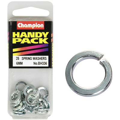 Champion Spring Washers 6mm 25 Pack (BH336)