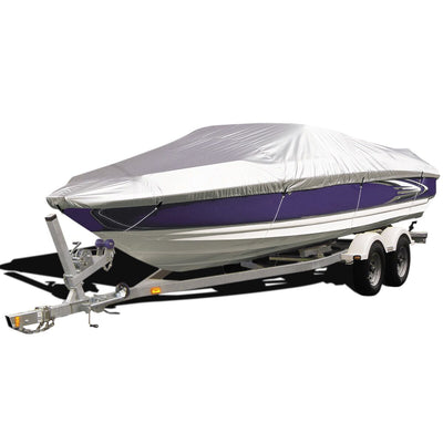 CoverALL+ Boat Cover Silver Water Resistant – Suits 14–16ft Boats
