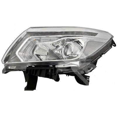 Headlamp – Non Running Lamp Type, Chrome, Left-Hand (NZ Passenger Side) to Suit Nissan Navara D23 NP300 2014 on