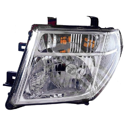 Headlamp – Manual/Electric, Bulb Shielded Type, Left-Hand (NZ Passenger Side) to Suit Nissan Navara D40 2005–09