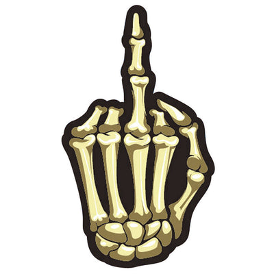 Hot Stuff Bony Finger Vinyl Sticker 97mm x 167mm