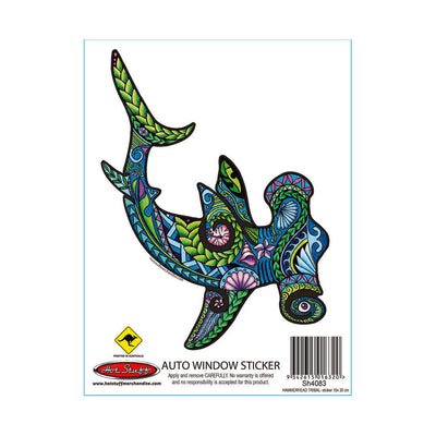 Hot Stuff Hammerhead Tribal Vinyl Sticker 143mm x 200mm