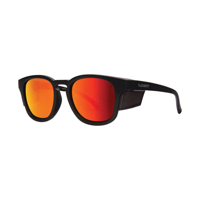 LOST Sunglasses Pit Crew Safety Mirror Polarised Matt Black Orange