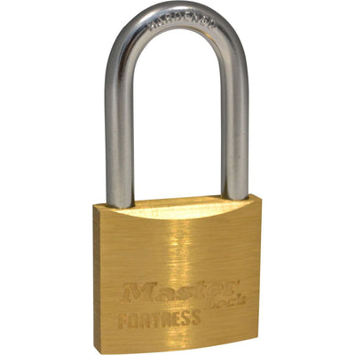 Master Lock Fortress Brass Padlock 40mm Long Shackle