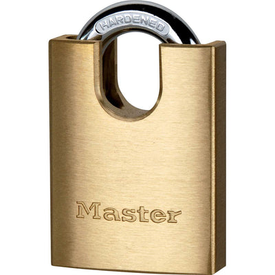 Master Lock Shrouded Brass Keyed Padlock 40mm