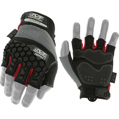 Mechanix Wear Power Guard Fingerless Impact Gloves – Medium
