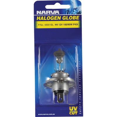 Narva H4 Halogen Headlight Globe 12V 100/90W