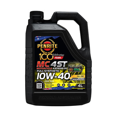 Penrite MC-4ST Full Synthetic 10W-40 Motorcycle Oil 4L