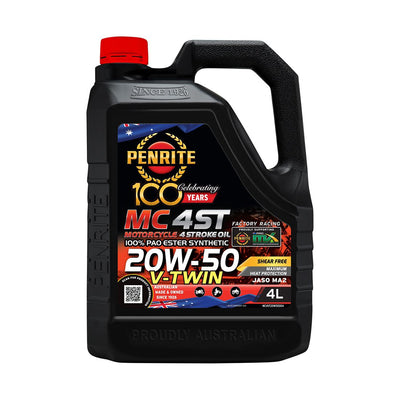 Penrite MC-4ST V-Twin 20W-50 Motorcycle Oil 4L