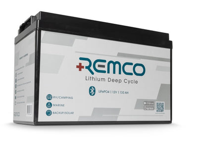 Remco RM12-130LFP Lithium Deep Cycle Battery – 12V, 130Ah