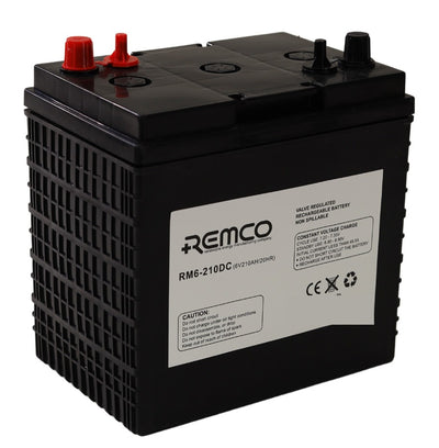Remco RM6-210LC AGM Deep Cycle Battery – 6V, 210Ah