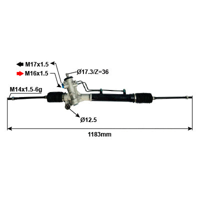 Steering Rack – RHD to Suit Toyota RAV 4 SXA10/11 3/5-Door Hatchback 96