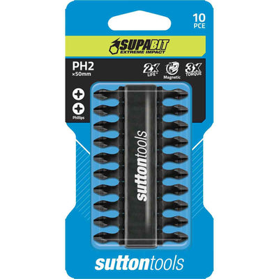 Sutton Phillips #2 Double Ended Impact Bits 50mm 10 Pack