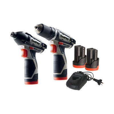 ToolPRO 12V Drill Driver and Impact Driver Kit 2.0Ah