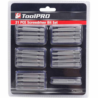 ToolPRO Driver Bit Set 50mm 21 Piece