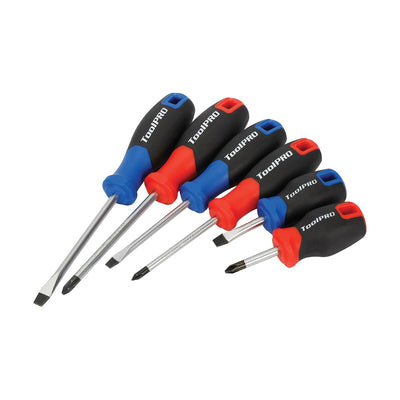 ToolPRO Screwdriver Set 6 Piece Dual-Material Handles