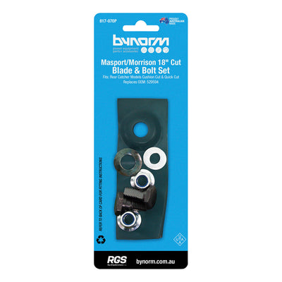 Bynorm Mower Blade and Bolt Set to Suit Masport 95mm (Replaces 529594)