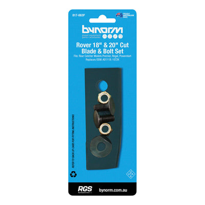 Bynorm Mower Blade and Bolt Set to Suit Rover 95mm (Replaces A01118/672K)