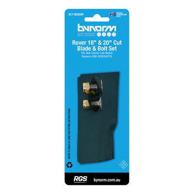 Bynorm Mower Blade and Bolt Set to Suit Rover 95mm (Replaces A03830-672K)