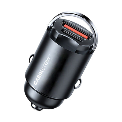 Cabin Crew 12V 30W USB-A/USB-C Mini Fast Car Charger
