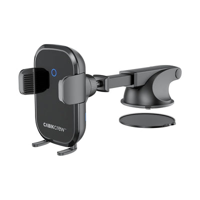 Cabin Crew 15W Wireless Charging Phone Holder Kit with 30W Car Charger