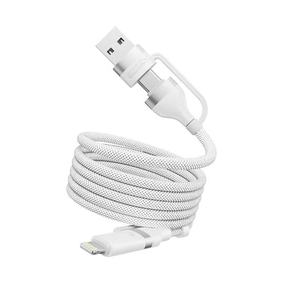 Cabin Crew Magnetic Charging Cable USB-C/USB-A to USB-C/Lightning 1.5m White
