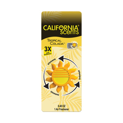 California Scents Sun Spinner Vent Air Freshener – Tropical Colada