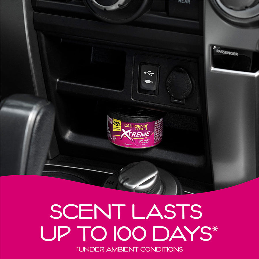 California Scents Xtreme Can Car Air Freshener – Coronado Cherry 52g – image 3