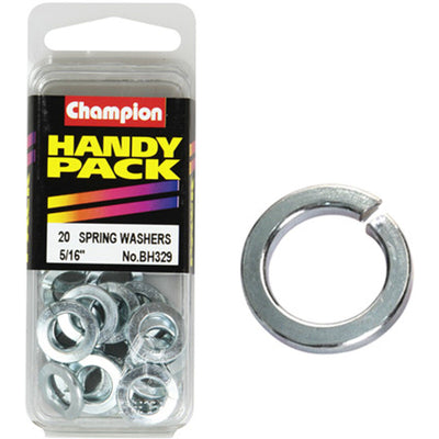 Champion Spring Washers – 5/16" zinc (pack of 20)