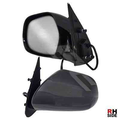 Door Mirror – Chrome, Electric Horizontal 3 Wire Type, Left-Hand (NZ Passenger Side) to Suit Toyota Hiace 2014 on Facelift Late