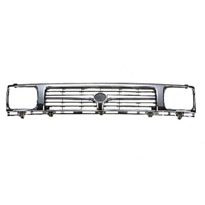 Grille – With Bezel, Chrome/Argent, Hat Badge to Suit Toyota Hilux 2WD 1994 on