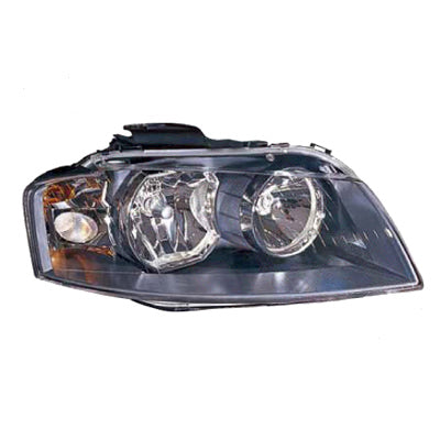 Headlamp – Black, Right-Hand (NZ Driver Side) to Suit Audi A3 2003 on