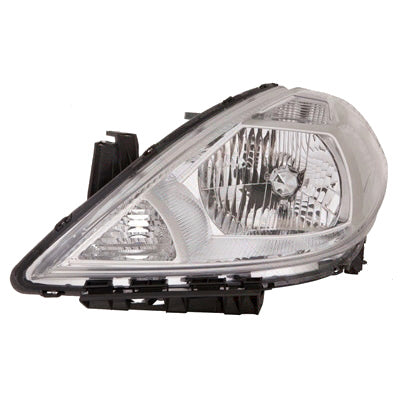 Headlamp – Chrome, Electric, Left-Hand (NZ Passenger Side) to Suit Nissan Tiida C11 5-Door Hatchback 2005 on