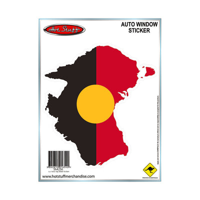 Hot Stuff Aus Native Map Dotted Vinyl Sticker 143mm x 155mm