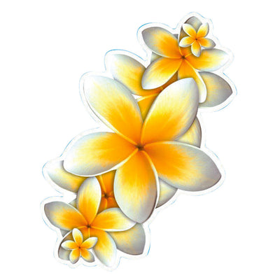 Hot Stuff Frangipani Vinyl Sticker 115mm x 190mm