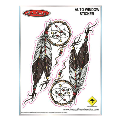 Hot Stuff Twin Dream Catchers Vinyl Sticker 70mm x 175mm