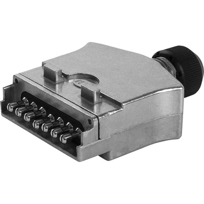 KT Cables Metal Trailer Plug – 7 Pin Flat