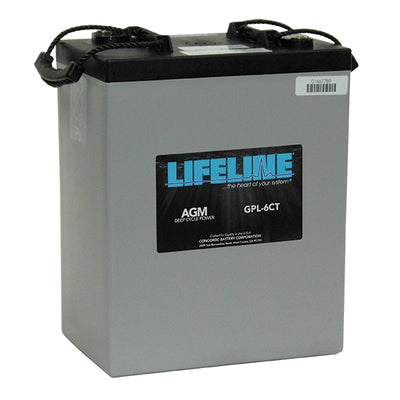 Lifeline GPL6CT AGM Deep Cycle Battery – 6V 925 CCA, 300Ah