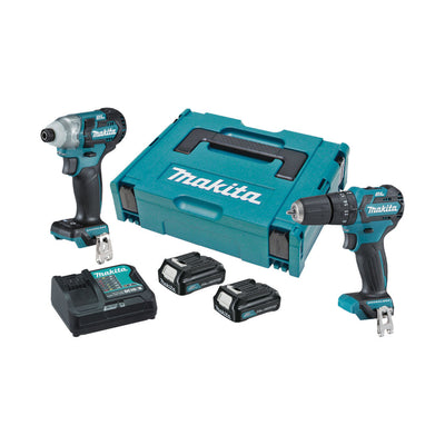 Makita 12V max CXT Brushless Drill & Impact Driver Kit – CLX205SAJ