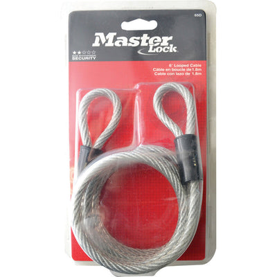 Master Lock Woven Steel Looped Cable 1.8m x 6mm