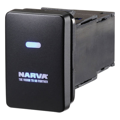 Narva 63300BL OE-Style Push Switch – Toyota/Suzuki Dash, Blank, Blue LED