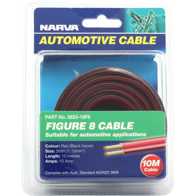 Narva Figure 8 Automotive Cable 3mm 10A × 10m