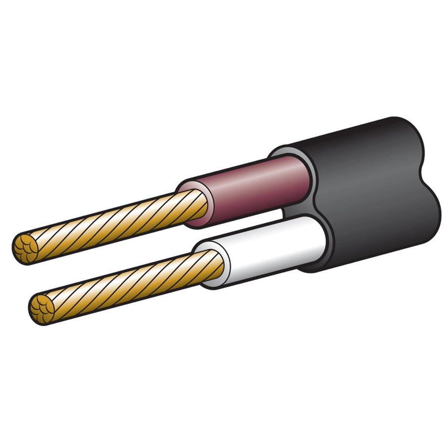 Narva Twin Core Cable – 4 mm, 15 A, 100 m, Brown/White