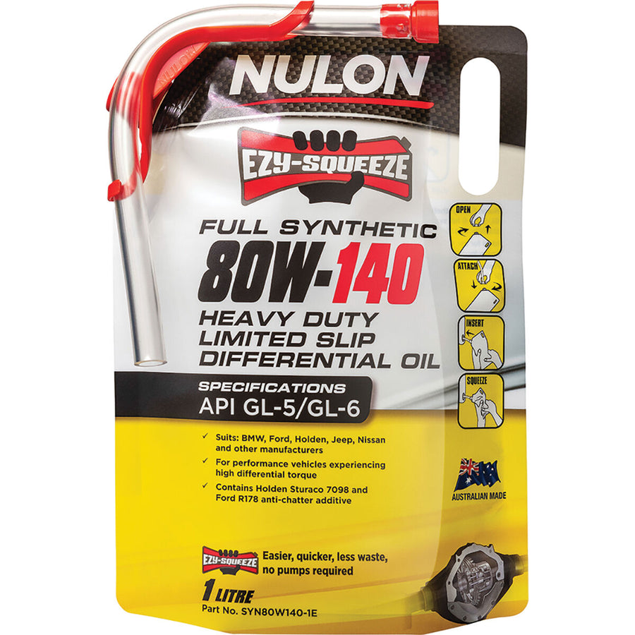 Nulon Ezy-Squeeze Heavy Duty 80W-140 Limited Slip Diff Oil 1L
